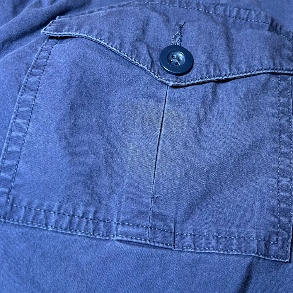 Talbots Womens Size 12W Petites Stretch Capri Pants Blue Casual‎ Rolled Cuffs